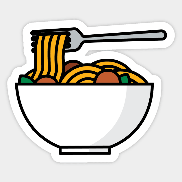 Spaghetti Sticker by christiwilbert